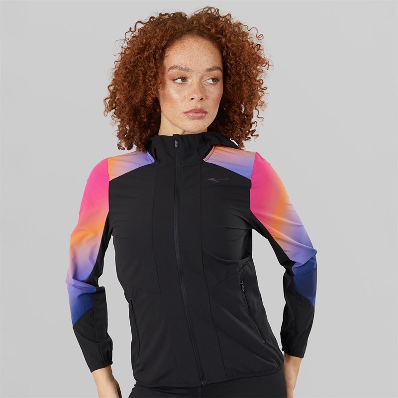 Mizuno Womens Active Alpha Water-Resistant Running Jacket Yuuyake