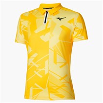 Mizuno Mens Daybreakers Shadow Tennis Polo Shirt Vibrant Yellow