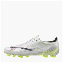 Mizuno Mens Mizuno Αlpha II Elite FG Firm Ground Football Boots White/Black Iridescent/Black