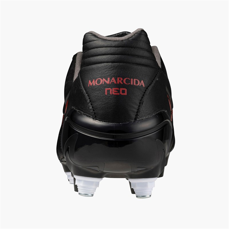 Mizuno Mens Monarcida Neo III Pro Mix SG Soft Ground Football Boots Black/Morelia 40Th Red