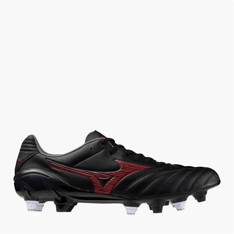 Mizuno Mens Monarcida Neo III Pro Mix SG Soft Ground Football Boots Black/Morelia 40Th Red