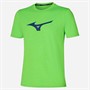 Mizuno Mens Core RB Running Top Green Gecko