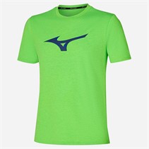 Mizuno Mens Core RB Running Top Green Gecko