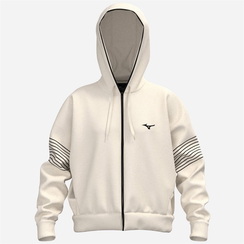 Mizuno Womens Athletics Full Zip Hoodie Pristine