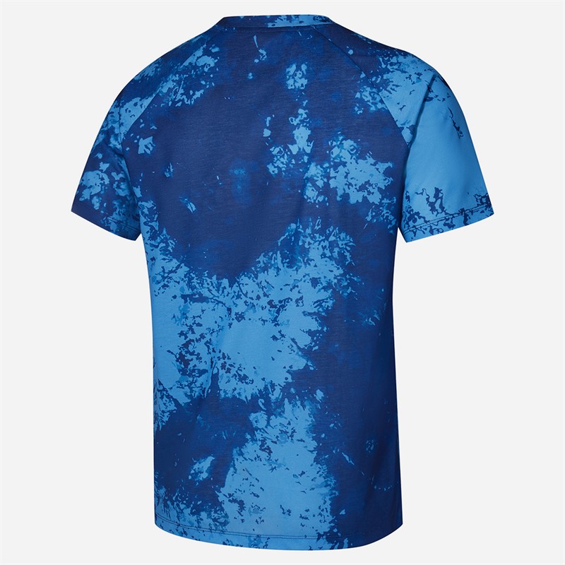 Mizuno Mens Athletics Graphic T-Shirt Bellwether Blue