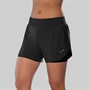 Mizuno Womens 2-In-1 4.5 Inch Running Shorts Black