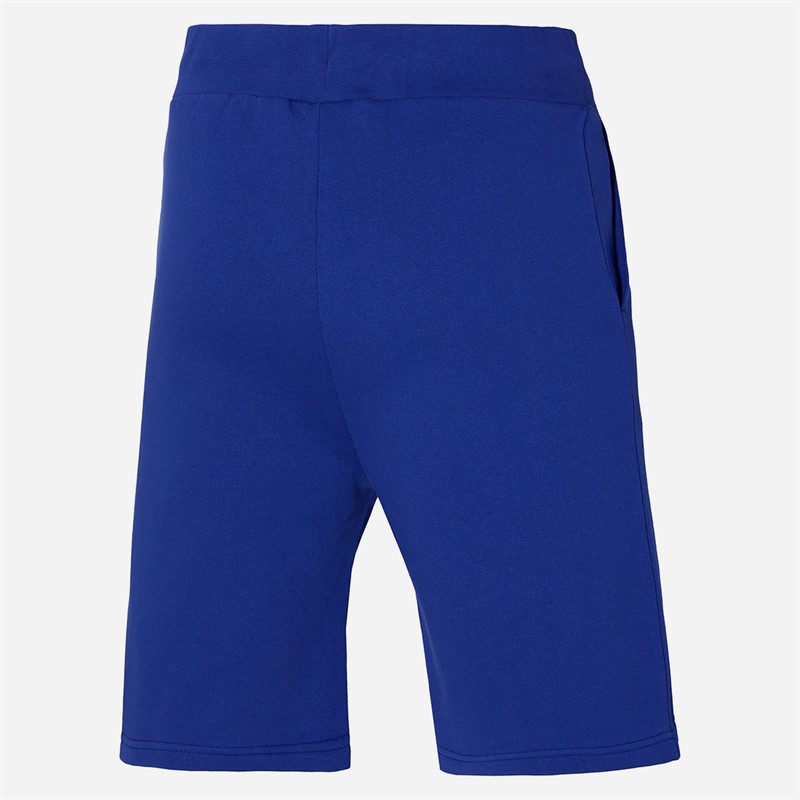 Mizuno Mens Athletics RB Sweat Shorts Bellwether Blue