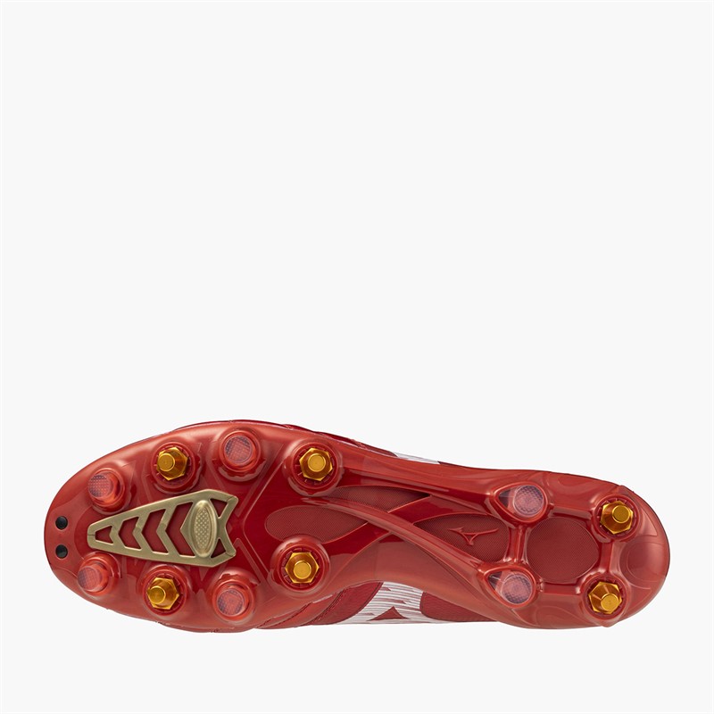 Mizuno Mens Morelia Neo IV Beta Elite IX SG Soft Ground Football Boots Morelia 40Th Red/White/Black