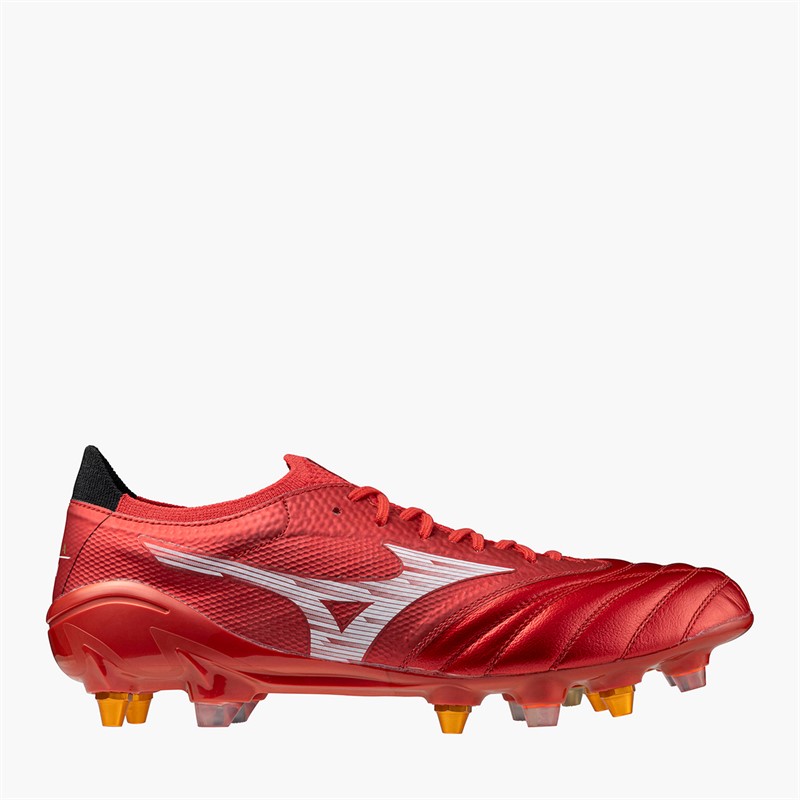 Mizuno Mens Morelia Neo IV Beta Elite IX SG Soft Ground Football Boots Morelia 40Th Red/White/Black