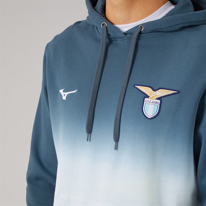 Mizuno Mens S.S. Lazio Overhead Hoodie Dark Slate