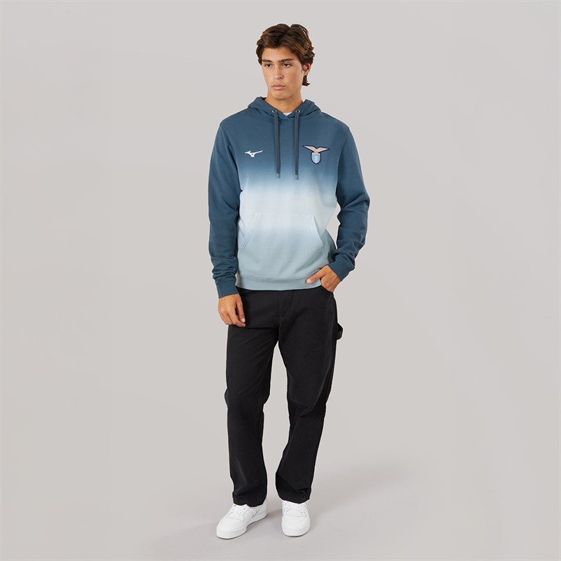 Mizuno Mens S.S. Lazio Overhead Hoodie Dark Slate