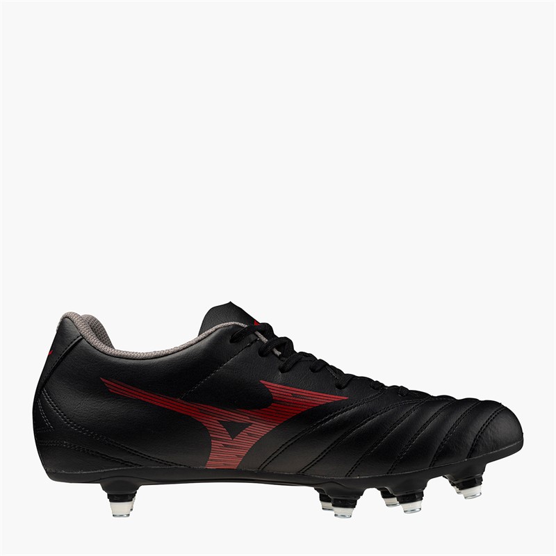 Mizuno Mens Monarcida Neo III Select SG Soft Ground Football Boots Black/Morelia 40Th Red