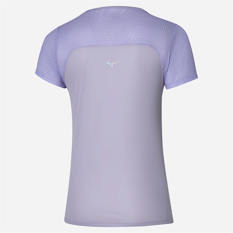 Mizuno Womens Dryaeroflow Graphic Running Top Thistle