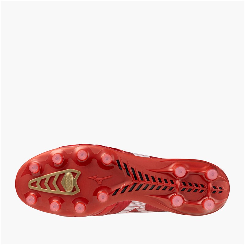 Mizuno Mens Morelia Neo IV Beta Elite FG Firm Ground Football Boots Morelia 40Th Red/White/Black