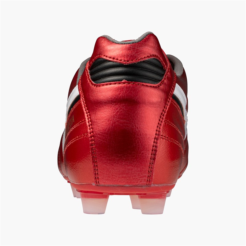 Mizuno Mens Morelia II Elite FG Firm Ground Football Boots Morelia 40Th Red/White/Black
