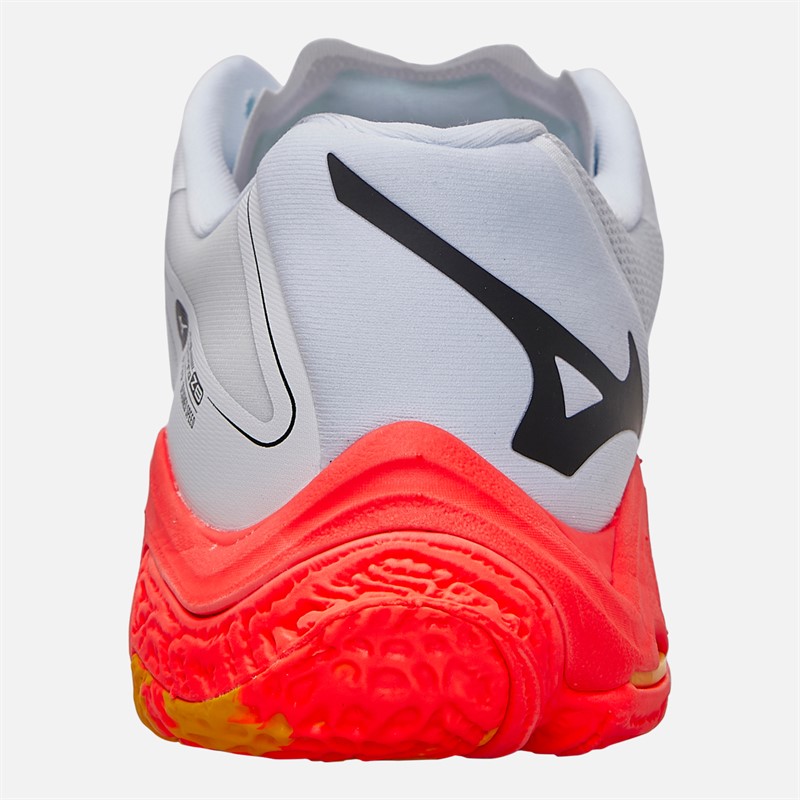Mizuno Wave Lightening Z8 Indoor Court Shoes White/Fiery Coral 2/Citrus