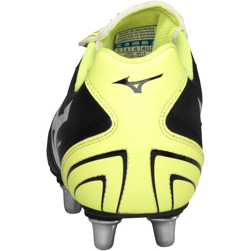 Buy Mizuno Mens Fortuna SP SG Rugby Boots Black/White/Yellow
