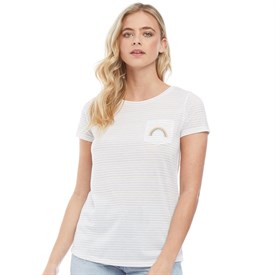 Nocozo Dames Lurex Gestreept Rainbow T Shirt Wit nocozo kopen in de aanbieding Nocozo Dames Lurex Gestreept Rainbow T Shirt Wit nocozo kopen in de aanbieding