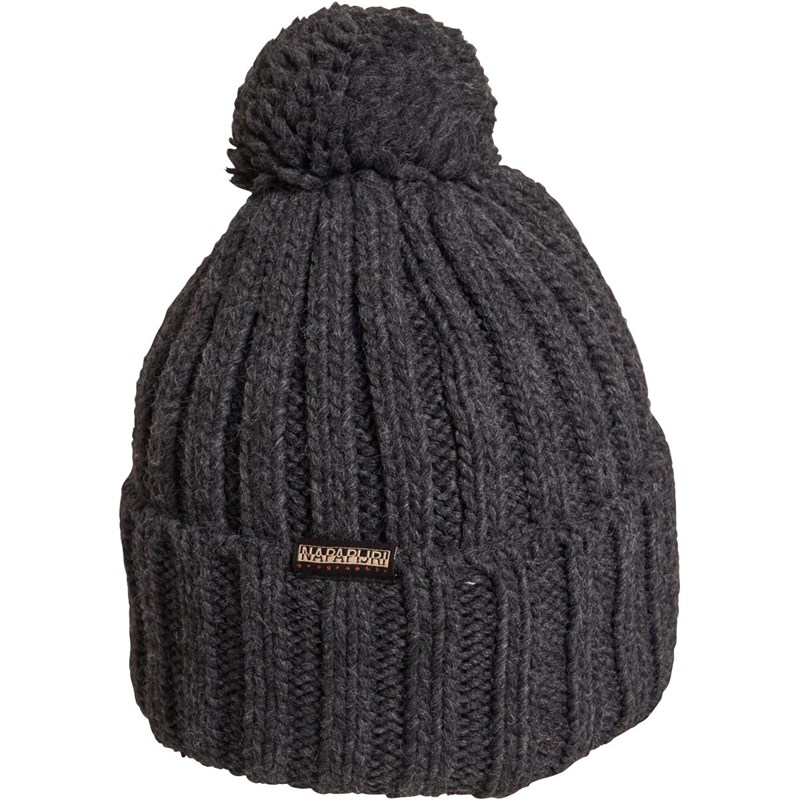Napapijri grey bobble hat outlet