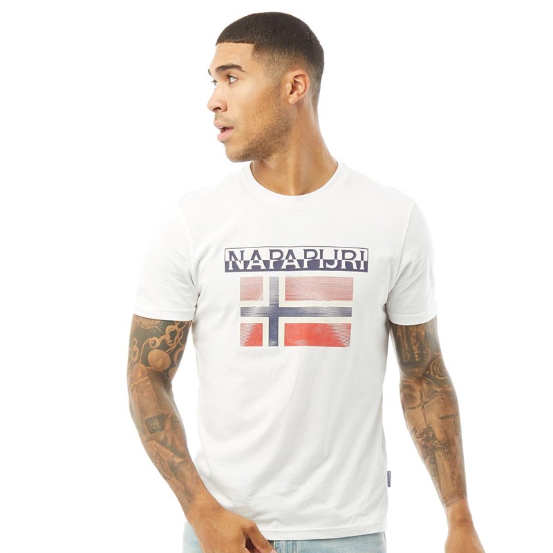 Napapijri Tee-Shirt Homme Blanc