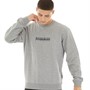 Napapijri Mens Box Logo Crew Sweatshirt Medium Grey Melange