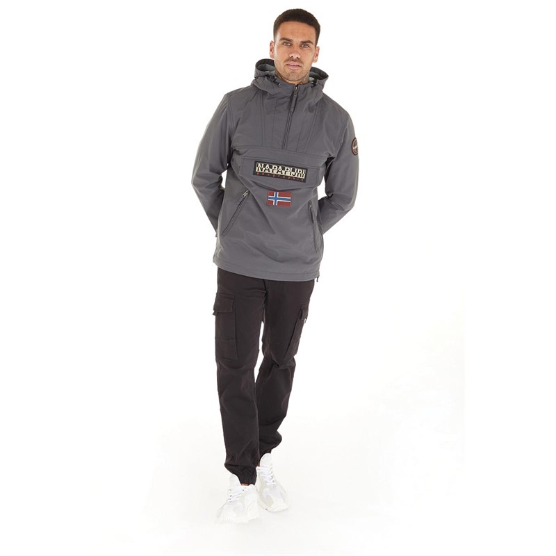 Napapijri dark grey sale solid