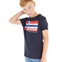 Napapijri Boys Zamora Logo T-Shirt Blue Marine