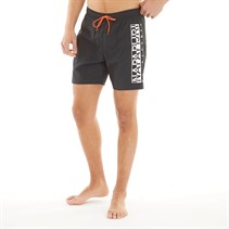 Napapijri Mens Box Logo Swim Shorts Black