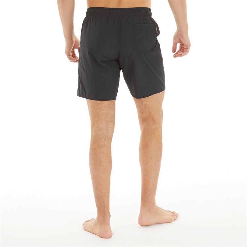Napapijri Mens Box Logo Swim Shorts Black