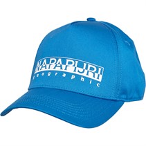 Napapijri Mens Box Logo Cap Blue Lapis