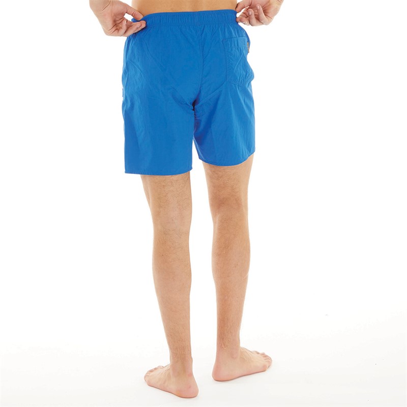 Napapijri Mens Box Logo Swim Shorts Blue Lapis