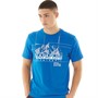 Napapijri Mens Frame Logo T-Shirt Blue Lapis
