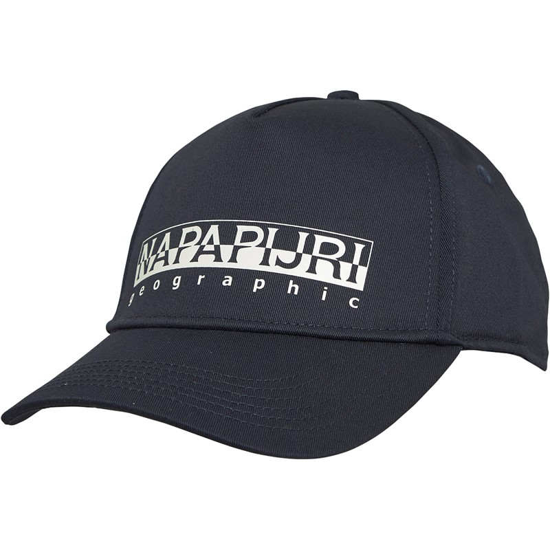 Napapijri Mens Box Logo Cap Blue Marine
