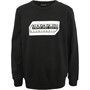 Napapijri Junior Boys Kitik Logo Crew Neck Sweatshirt Black