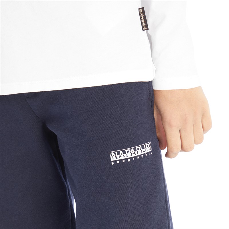 Napapijri Kids Box Logo Joggers Blue Marine