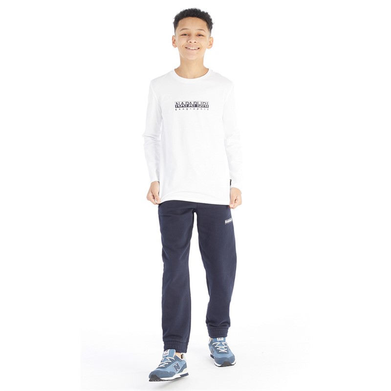 Napapijri Kids Box Logo Joggers Blue Marine
