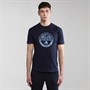 Napapijri Mens Bollo Graphic T-Shirt Blue Marine