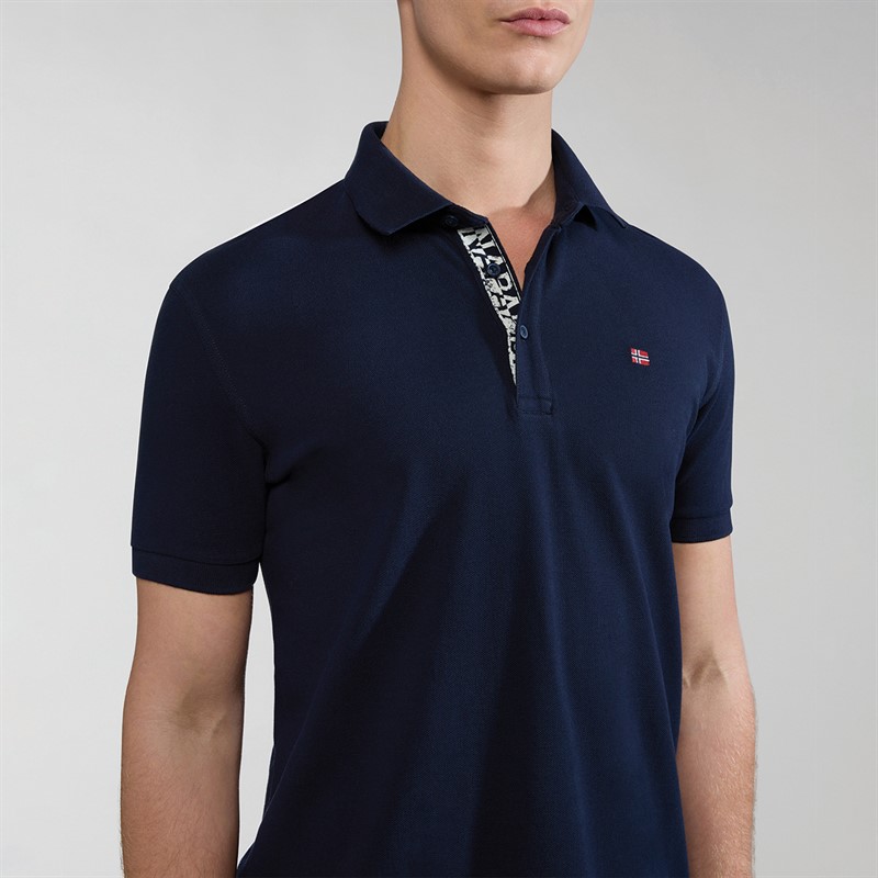 Napapijri Mens Eolanos Polo Shirt Blue Marine
