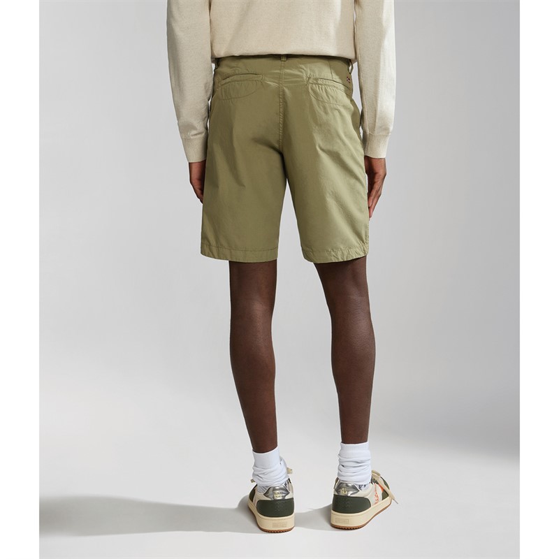 Napapijri Mens Nakuru Chino Shorts Green Lichen