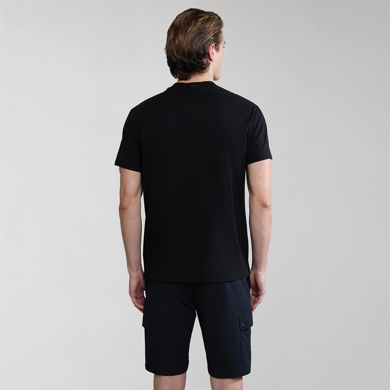 Napapijri Mens Bollo Graphic T-Shirt Black
