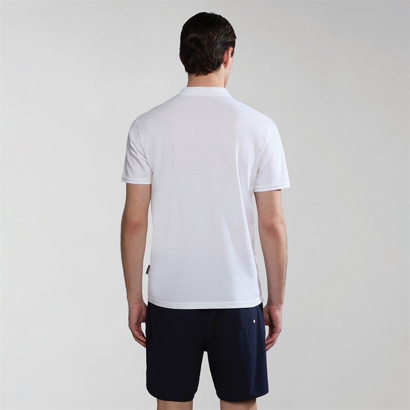 Napapijri Mens Colville Polo Shirt Bright White