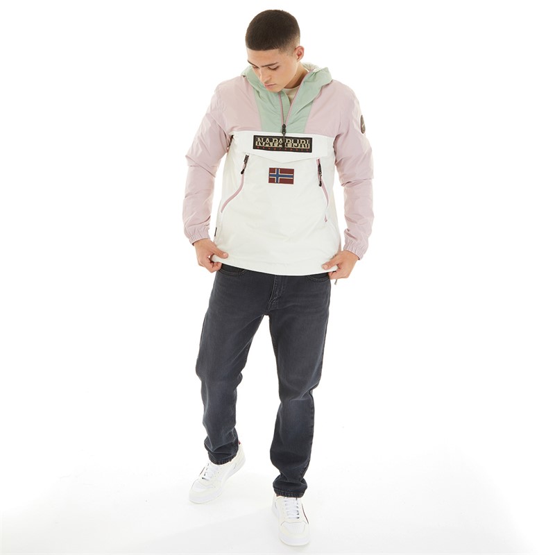 Napapijri Mens Rainforest Ripstop Anorak Jacket Multicolour