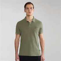 Napapijri Mens Elbas Polo Shirt Green Lichen