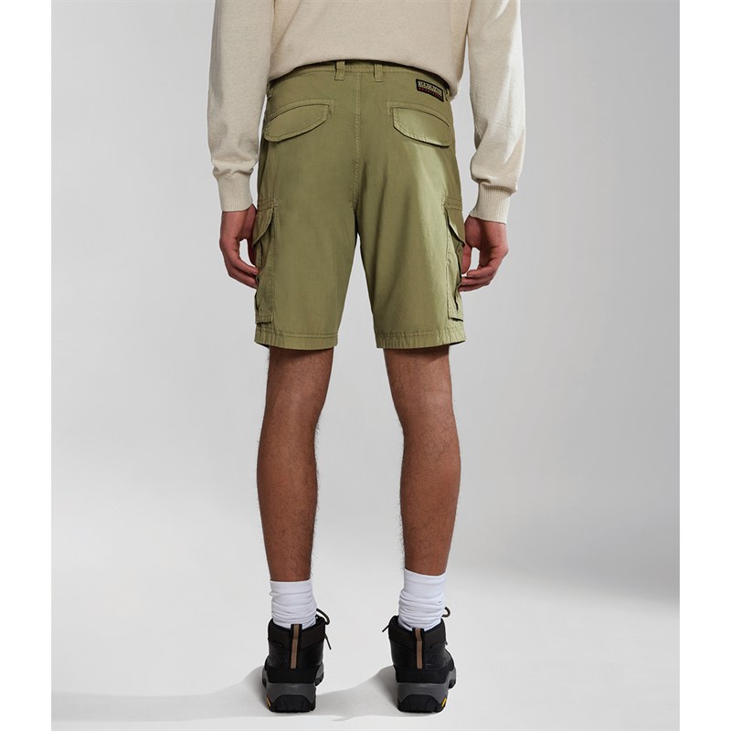Napapijri Mens Noto 2.0 Cargo Shorts Green Lichen