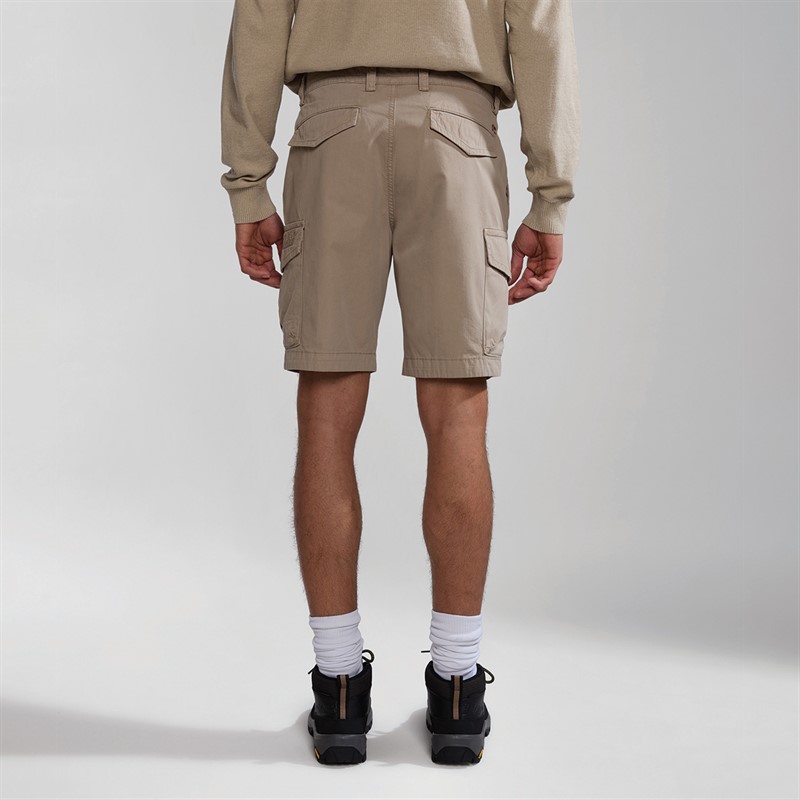 Napapijri Mens Deline Cargo Shorts Beige Cash