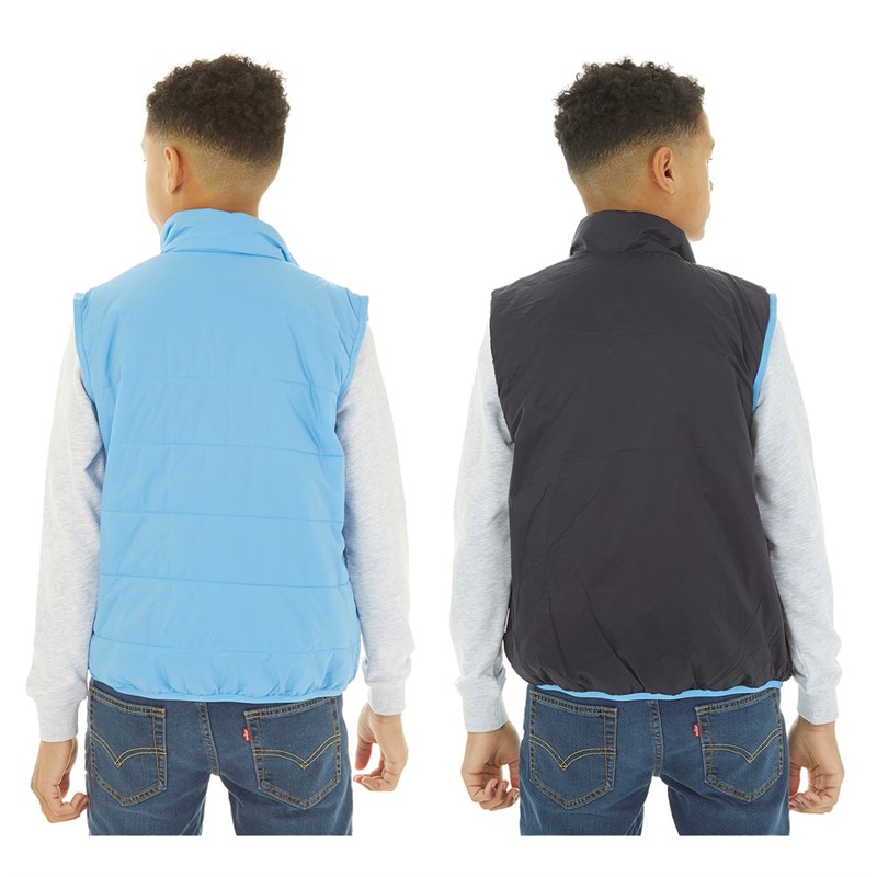 Napapijri Junior Santafe Reversible Padded Vest Blue Azure