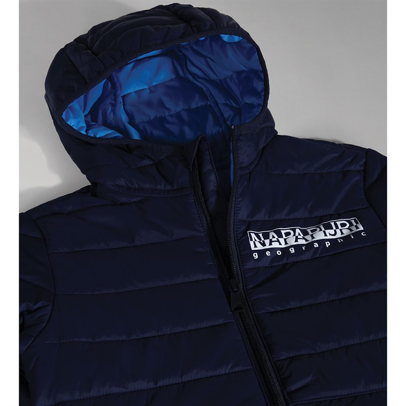 Napapijri Junior Boys Verna Padded Hooded Jacket Blue Marine