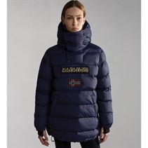 Napapijri Womens Northfarer Padded Long Anorak Blue Marine