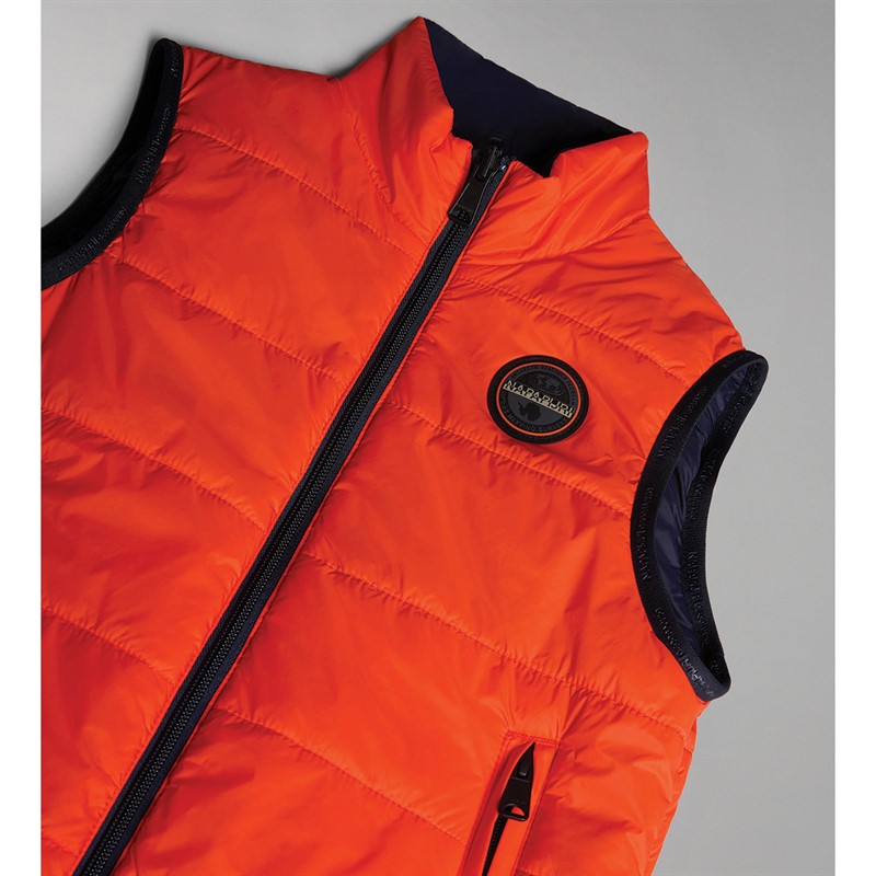 Napapijri Junior Santafe Reversible Padded Vest Red Cherry