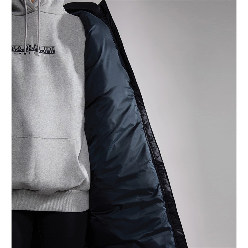 Napapijri Womens Box Padded Long Jacket Black